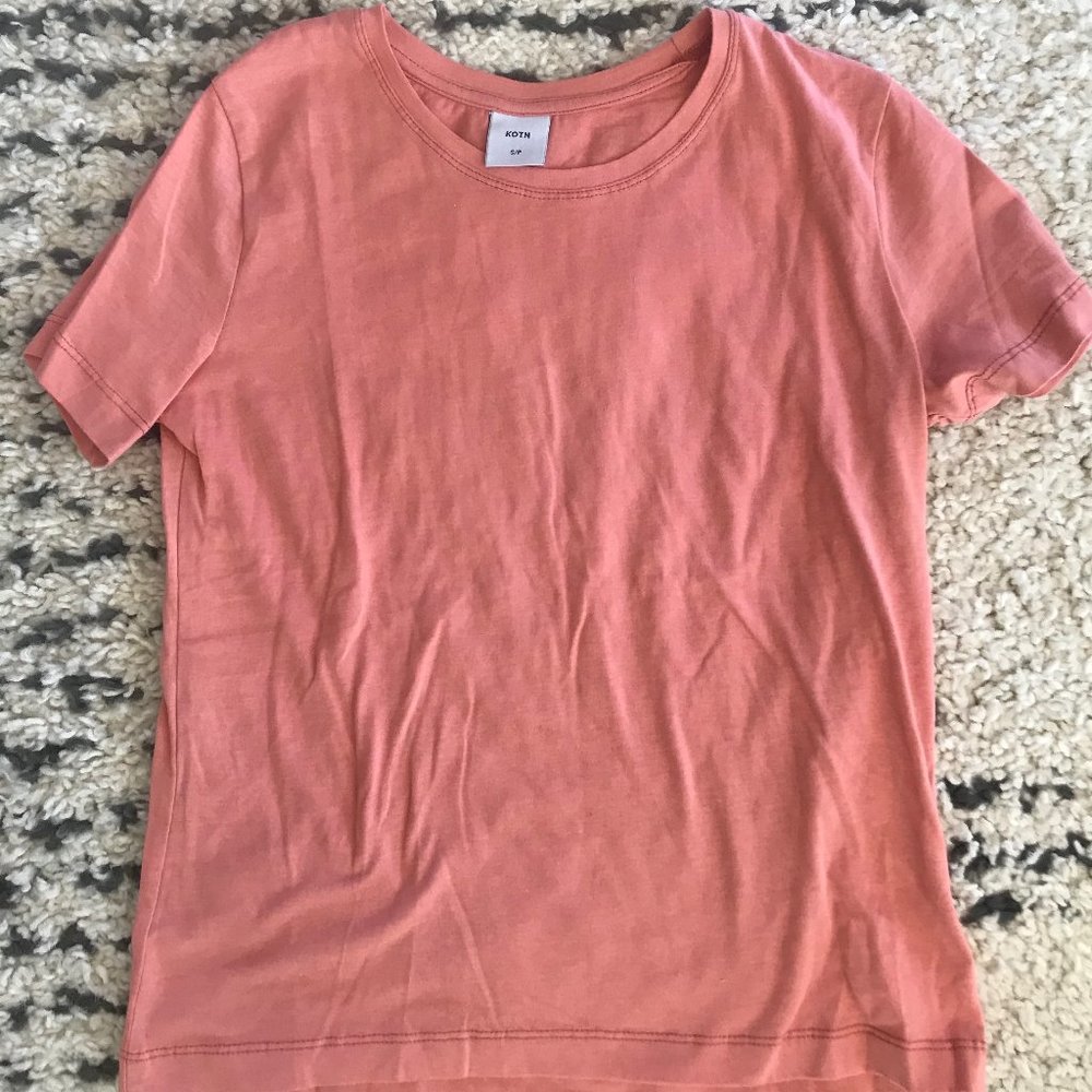 Kotn Essential Crew T-Shirt Small Dusty Rose